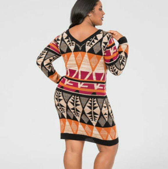 Lace-up Bodycon Sweater Dress - Picture 2 of 2